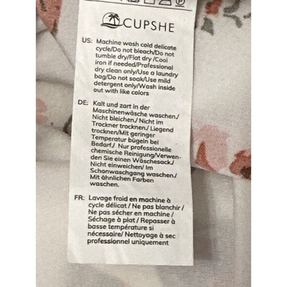 CCC Vintage Inspired Floral High Low Maxi Dress Ruffled Sleeves Lace Trim Size L - Picture 8 of 10